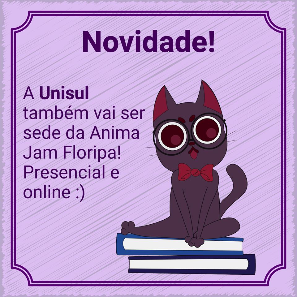unisuldigital's tweet photo. Vem aí a 3ª edição do Anima Jam - Maratona de desenvolvimento de animações. Estudantes da #Unisul / #UnisulVirtual e interessados de todo o Brasil poderão participar online ou presencialmente. Siga a página https://t.co/m34XMgedci e confira as novidades. #animacao #ufsc #animajam https://t.co/PWrLgKztAk