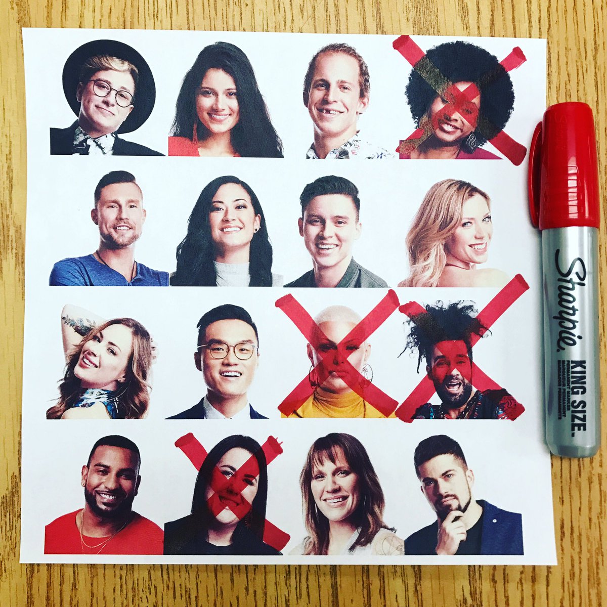 arisacox's tweet photo. It's about to get RUTHLESS X 2. My Sharpie is ready ββ #DoubleEviction #redsharpie #BBCAN7 @BigBrotherCA tonight at 8pm on @GlobalTV https://t.co/nnpWvuBBTe