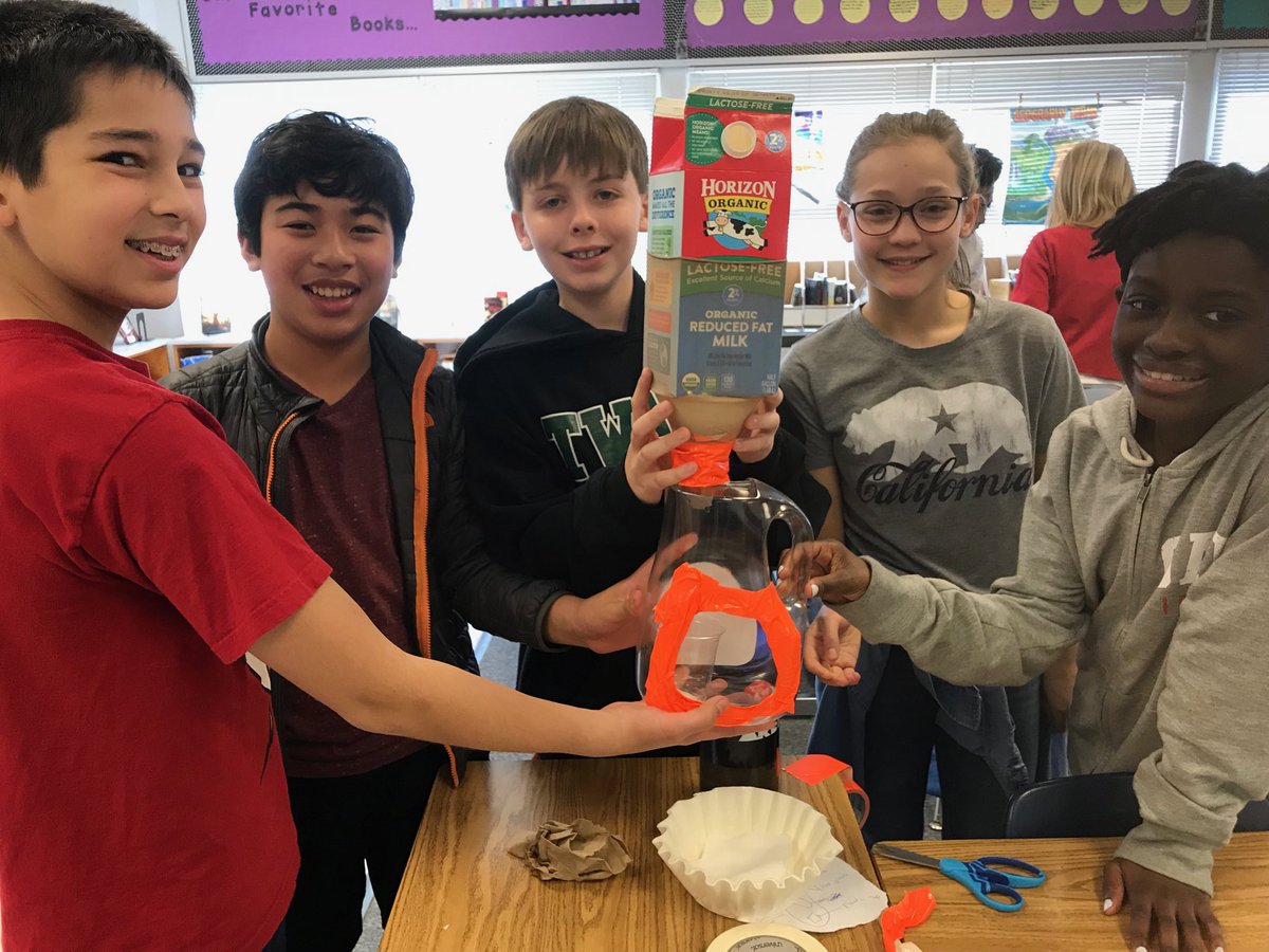 Students at ⁦<a href="/bushhilles/">Bush Hill Elementary School</a>⁩ work as environmentalist engineers to help make clean water accessible to everyone. #fcpssteam #pblinfcps