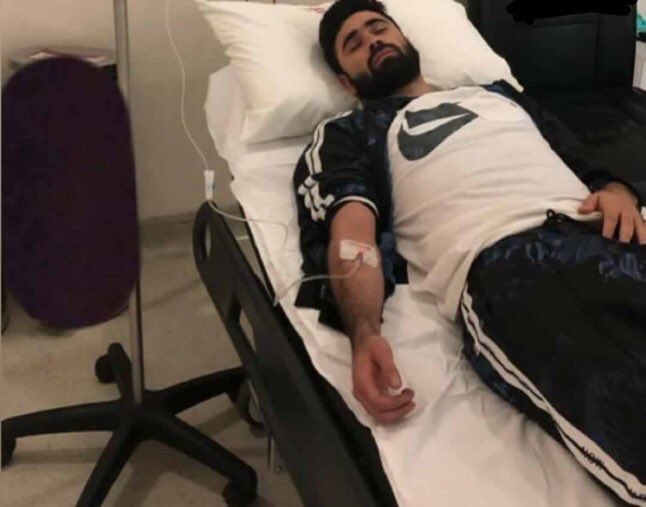 يمُر لاعب #الهلال المُعار "عمر خربين" بـ عارِض صحي .. نسأل الله له الشفاء العاجل💙🤲🏻.