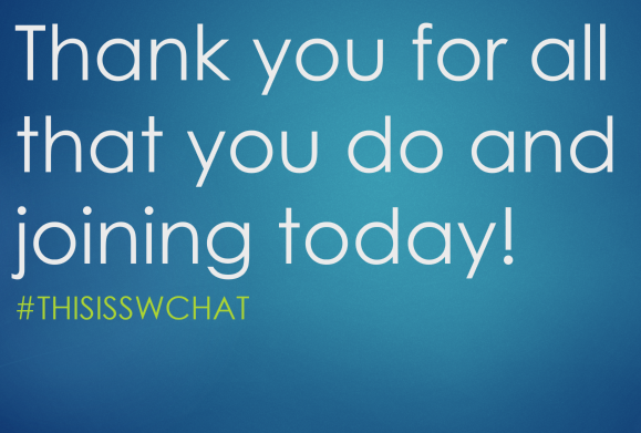 SD_SocialWorker's tweet photo. @uscsocialwork students thank you for this new way to connect through Twitter! Great chat everyone! #ElevateSW #socialworkmonth #ThisisSWchat https://t.co/4uyOGXi1I2