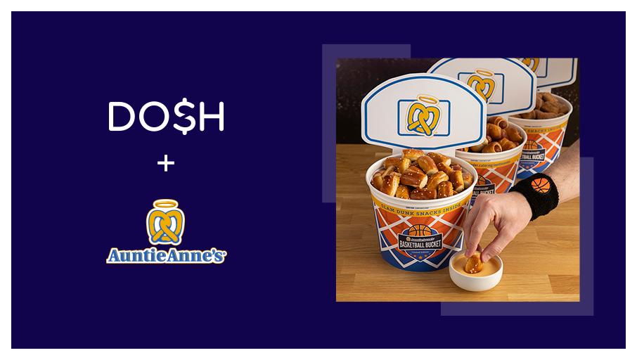 doshapp's tweet photo. Welcome @AuntieAnnes to the Dosh family!
Score a limited edition Basketball Bucket 🏀 or just a classic warm pretzel 🤤 and earn 5% #cashback. Check your app to find a location near you! #happydoshing #getdosh https://t.co/FMjE1TMWOn