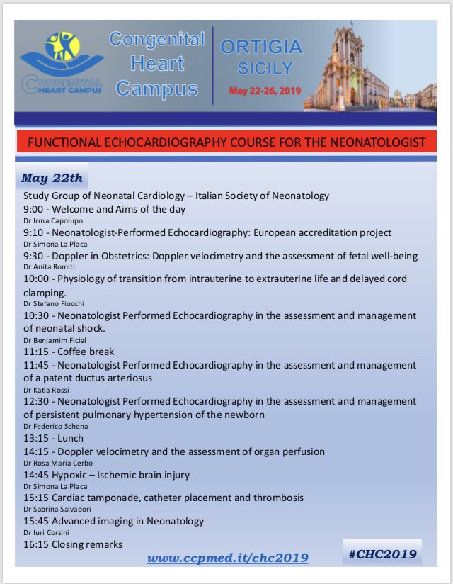 SashaAgati's tweet photo. #CHC2019 #ECMO #PedsICU #PedsCICU #PedsCards
It’s time for course! Don’t miss the opportunity . Limited registration! https://t.co/hhXZtIPdUy