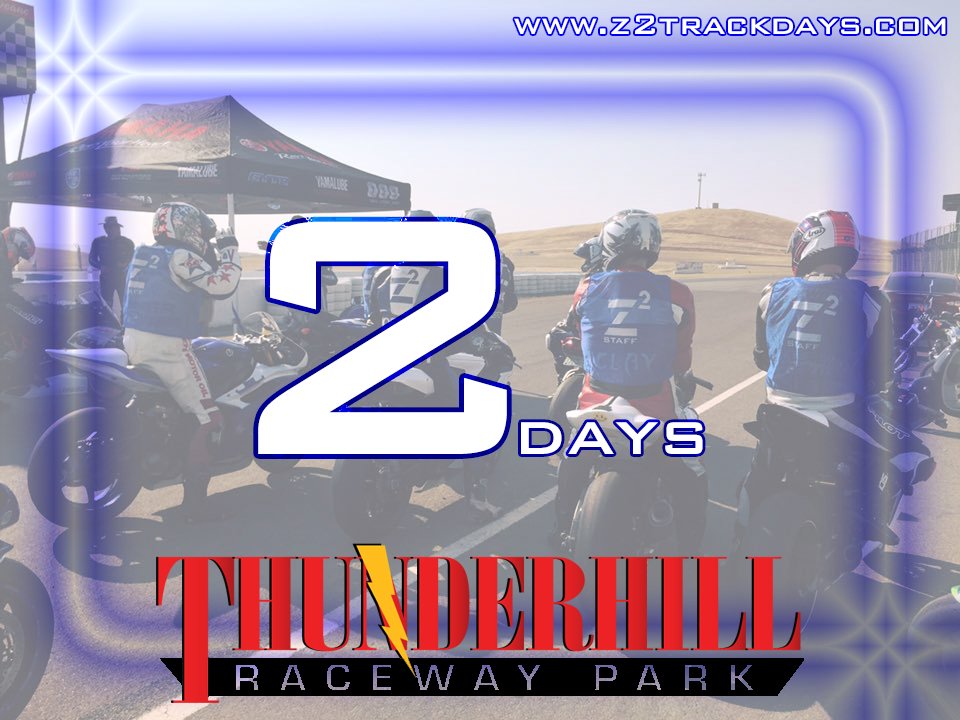 Z2trackdays's tweet photo. Happy Thursday! @Z2trackdays is prepping for our first weekend out @ThunderhillPark - we have 2 full days of riding track with instructors ready to help out on the track. Need help on your line? Just want to get some feedback on your riding? Ask for an instructor at the grid! https://t.co/5L1r7NBn7c