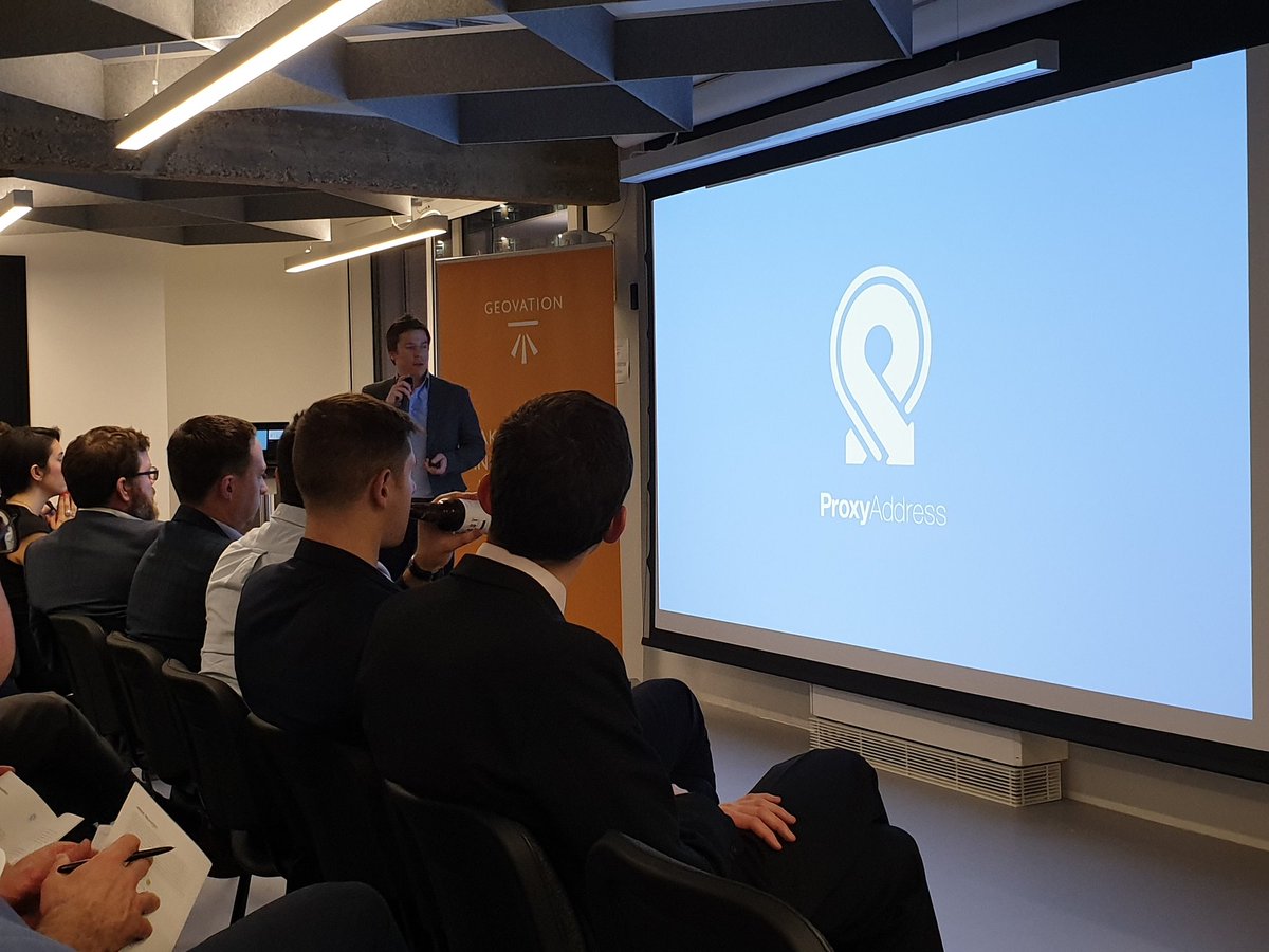 Chris from @ProxyAddress provides secure addresses for those in socially unstable situations. #GeovationShowcase @Geovation