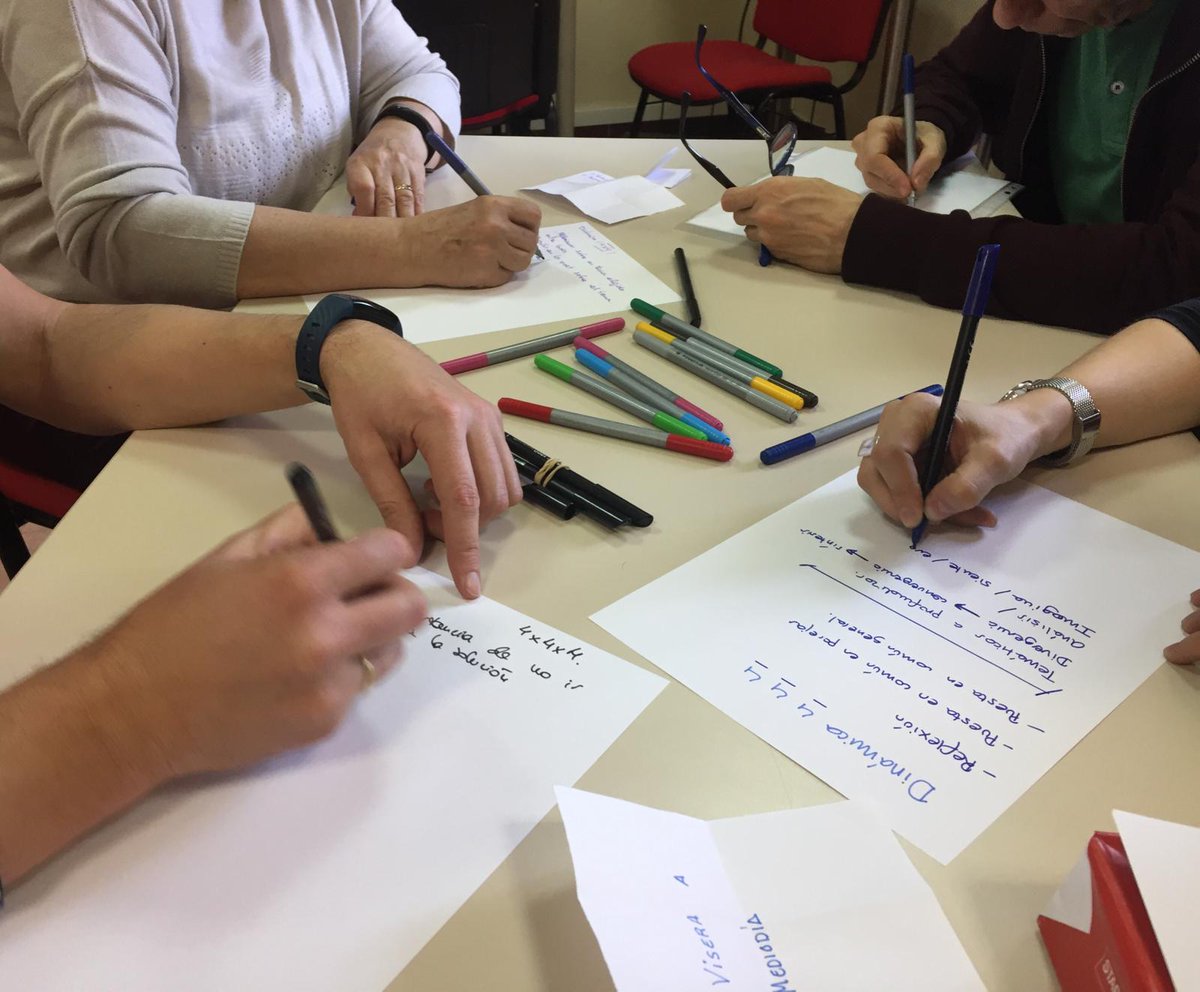 dfcspain's tweet photo. Identificando las claves de #DesignForChange en el #TallerICAN en @CRIFAcacias ¿Qué tenemos que tener en cuenta antes, durante y después de la salida a la naturaleza con el alumnado? @mluengop @agollerizo @comnplayscience #DFCSeMueve #COMnPLAYScience https://t.co/tzEX9XqEgl