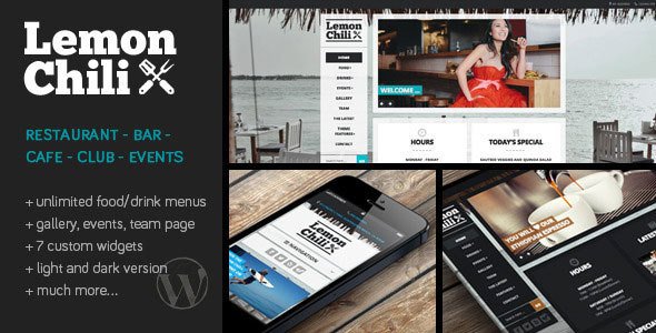 ItsWPLocker's tweet image. #Wplocker #Free #WordPress #Themes #Plugins LemonChili v4.0.0 - a Premium Restaurant WordPress Theme bit.ly/2FHGF2B