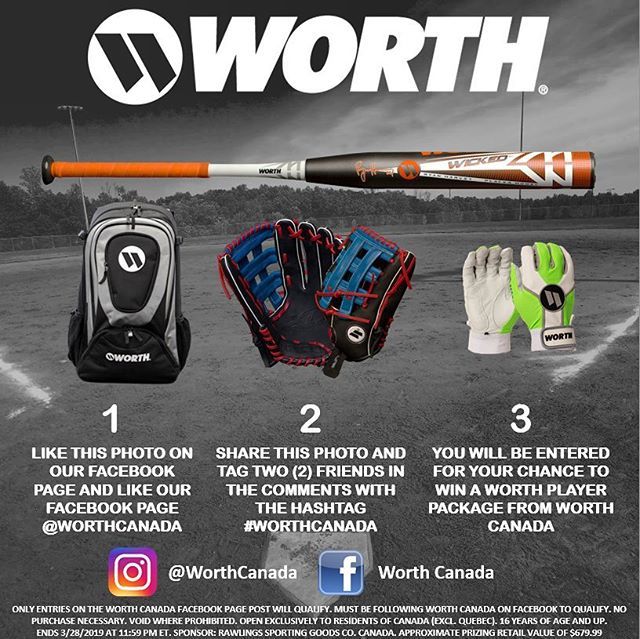 Opening day calls for an opening day Contest! ⚾️⚾️⚾️
.
@worthcanada wants to get you ready for the 2019 season with a prize pack retailing for $579.99!
.
To find out if you’re eligible to win follow them on Facebook!
.
Better hurry! Contest closes at 11:… ift.tt/2Wy5ynd