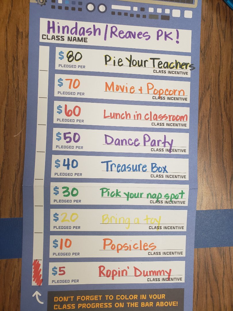 HindashSLPA's tweet photo. @godleyisd @godleyelem @Boosterthon Come on Hindash/Reaves Pre-K, get those pledges!  #mindspark #funrun #pieyourteacher https://t.co/mCBUKkLVaa