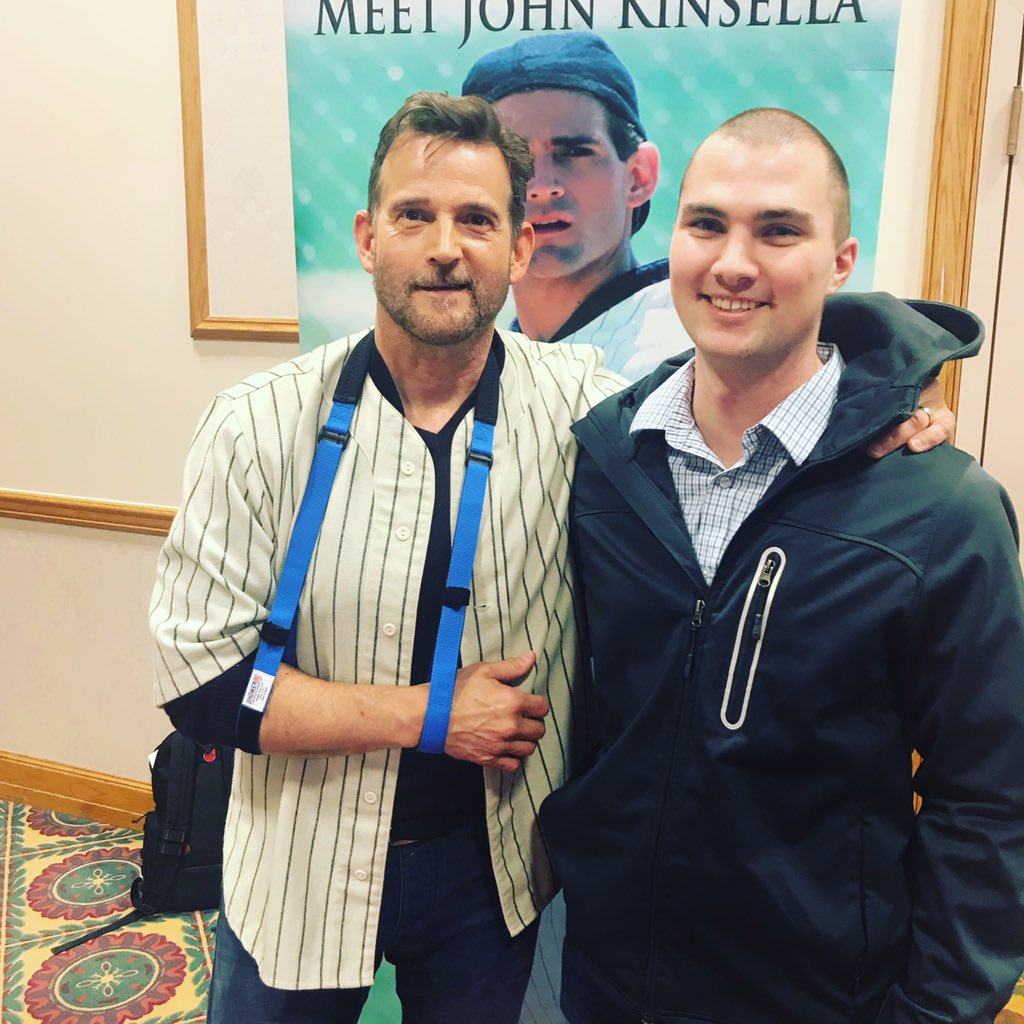 Ivan Wortman’s Shower90 sling was a big hit with actor &amp; author Dwier Brown, best known for his role in Field of Dreams.  Before trying on the <a href="/ShowerSling/">Shower90 Arm Sling</a>, <a href="/DwierBrown/">Dwier Brown</a> was the speaker at the Burton D. Morgan Center lecture <a href="/Ashland_Univ/">Ashland University</a>