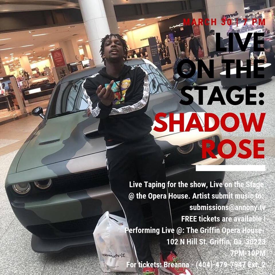 AnnonyStudios's tweet photo. @astoldby_shadow will be performing Live on The Stage, March 30th. Come out and support these artists at this free televised event. https://t.co/GLx8SPeEgT