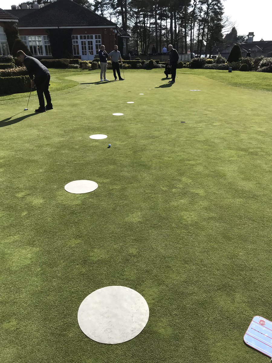 GDaviesGolf's tweet photo. Really good day at the Belfry with @PHurrion learning about some of the science of putting. Looking forward to implementing some of it into my teaching as well as my own practice..... @AbbeydaleGolf @PGAMemberEd #perceptionversusreality https://t.co/9H0jUuAxFp