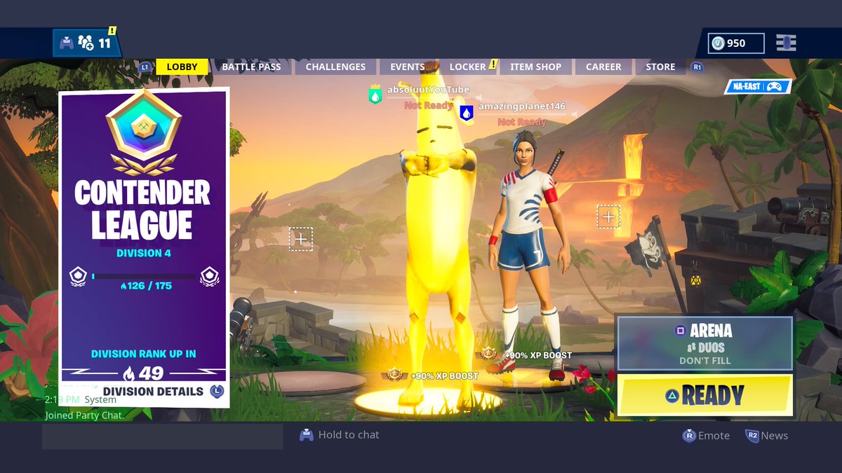 DreamFienddd's tweet photo. Me and @SADMeds popped off. Time to Contend! #SADRC #Fortnite #FortniteArena #Console #Controller https://t.co/jlNXaGTfR5