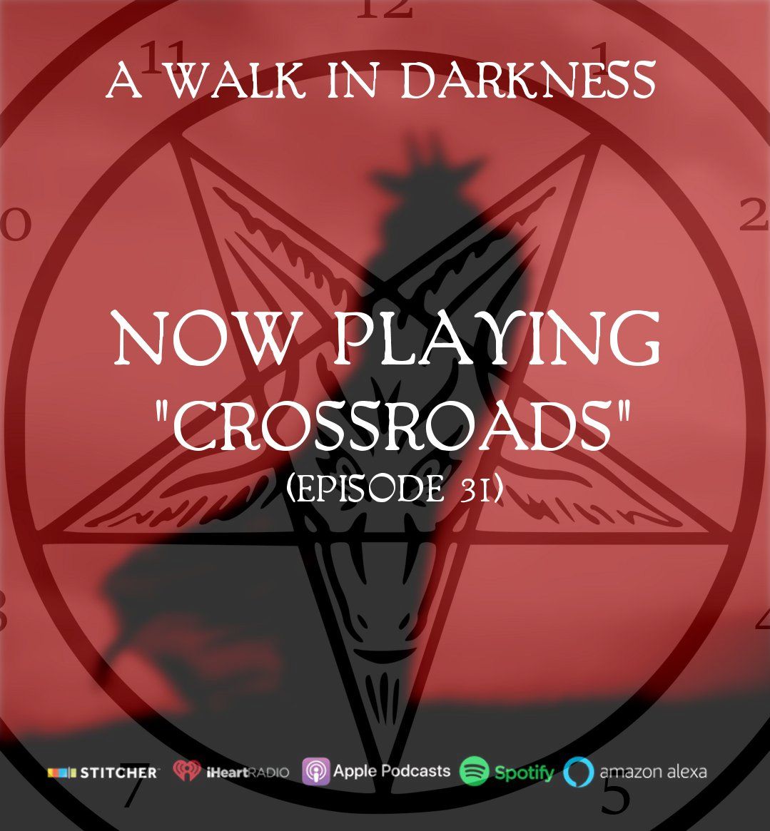 awalkindarkness's tweet photo. "Crossroads" is #nowplaying in your favorite podcast app or @ https://t.co/r9S2tcnth1 
⠀
#supernatural #thriller #horror #podcast #evil #series #awalkindarkness #church #podernfamily #tyrypod #podernshuffle #podecho #podgenie #podfix https://t.co/Wf8CGO8XfB