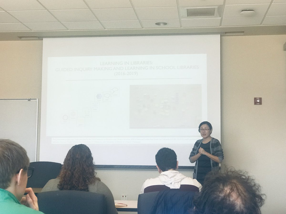 TierEdIllinois's tweet photo. We had a great @TierEdIllinois community meeting with lightening talks from iSchool faculty members and visitors from Urbana Neighborhood Connections Center! https://t.co/XtANF4Molr