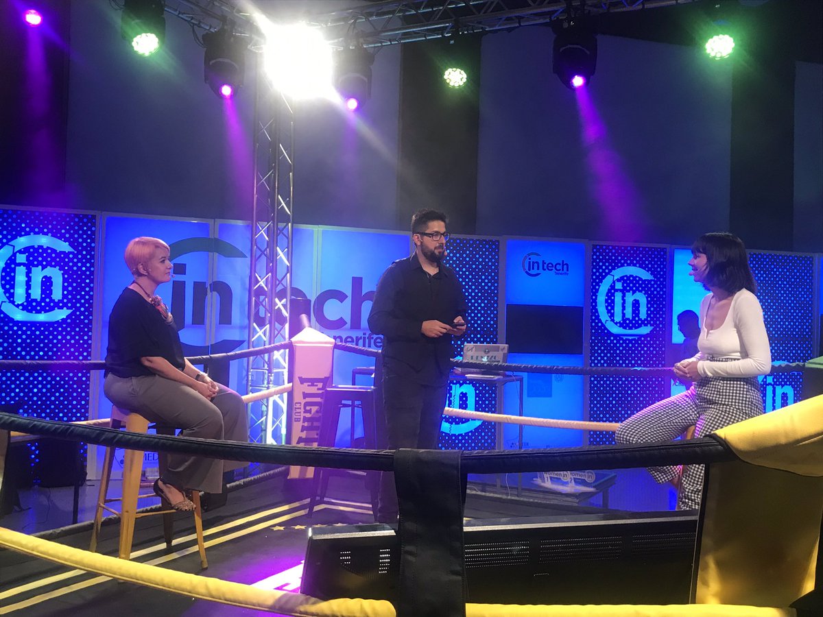 INbusinessTF's tweet photo. 🥊El primer #Fight es de dos súper emprendedoras que han pasado por #INtechTenerife:

-Isabel Ramos - Proyecto Innopsy​ @_Innopsy_ 
- Rocío Galo - ​Millo​ @millotenerife 

¡Dos crack del #emprendimiento!👏🔝 https://t.co/ZSpSLSiNLf