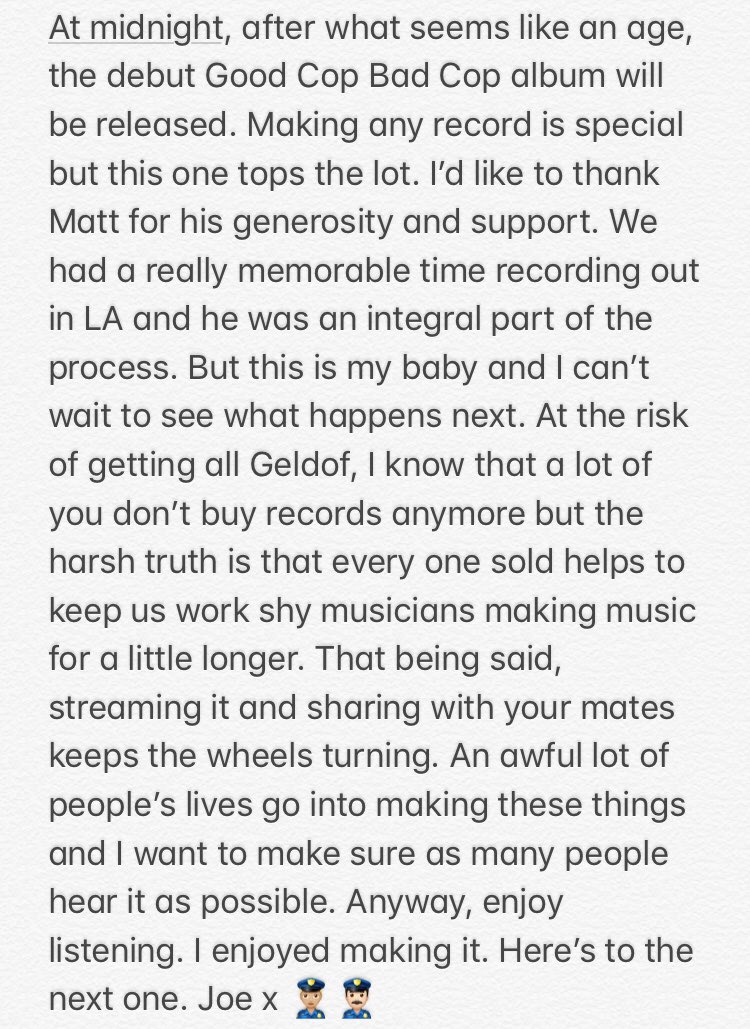 A message from Joe. Link here: gcbc.tmstor.es