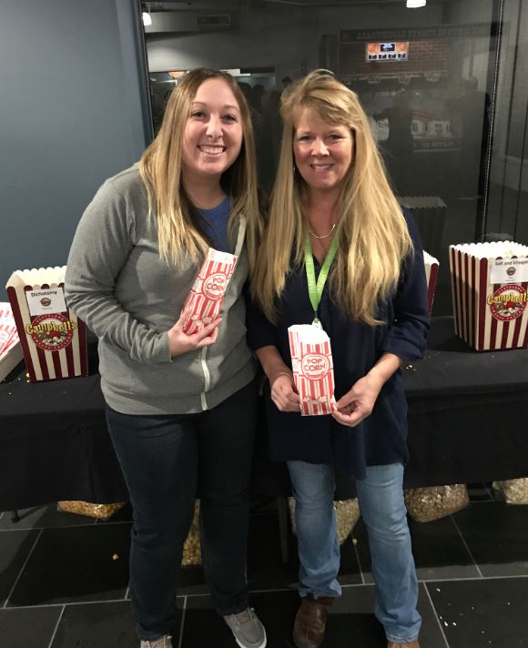 We hosted a pop-a-shot competition today as part of our Harvest for Hunger campaign. All canned goods collected will be donated to the <a href="/CleFoodBank/">Greater Cleveland Food Bank</a> and <a href="/campbellssweets/">Campbell's Sweets</a> popcorn was enjoyed by all! 🏀🍿🏀🍿 #HylandLife #GiveBack
