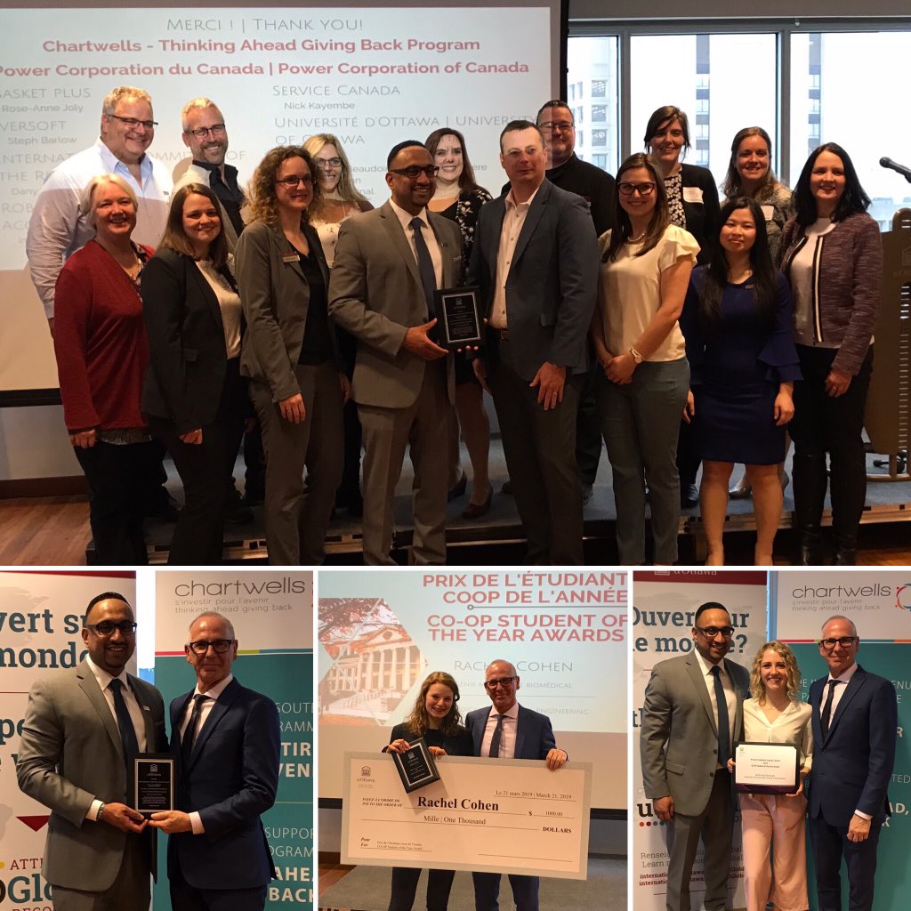 Chartwells Canada (@chartwellsca) on Twitter photo We are beyond excited to be recognized at the <a href="/uOttawa/">Université d'Ottawa | University of Ottawa</a> UOGlobal Celebration of Excellence. Receiving the award as the leading industry partner in driving Local & Global Experiential Learning, we are excited to see what the rest of the year has to offer! #ThinkingAheadGivingBack We are beyond excited to be recognized at the <a href="/uOttawa/">Université d'Ottawa | University of Ottawa</a> UOGlobal Celebration of Excellence. Receiving the award as the leading industry partner in driving Local & Global Experiential Learning, we are excited to see what the rest of the year has to offer! #ThinkingAheadGivingBack