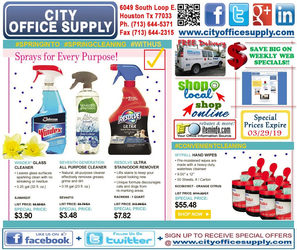cityos's tweet photo. #ThursdayThoughts: #Sprays for #EveryPurpose = #NoExcuse for #SpringCleaning! @SeventhGen @SCJohnson #AndMore on #WeeklyWEBSpecial @ https://t.co/zb4z5RaOwd https://t.co/io7S3ezwOY https://t.co/SfLTrXFKks
