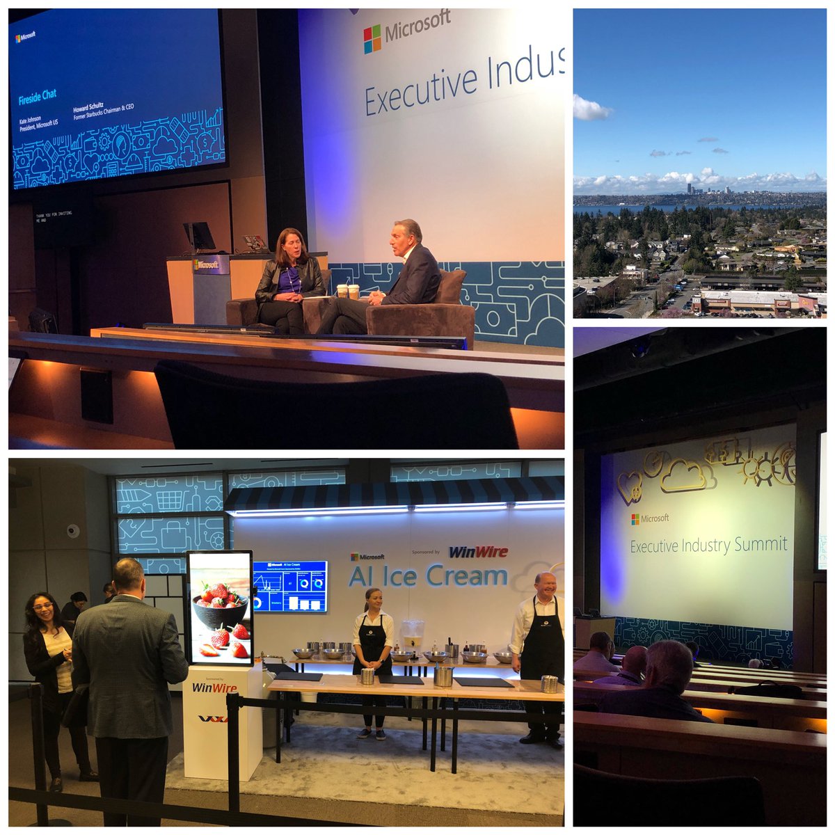 jasonabentley's tweet photo. Great event @Microsoft thx for hosting us @SevanSolutions Outstanding from @HowardSchultz #AI #partner #techvelocity #empower #solutions #2chairs @kroger @Starbucks https://t.co/n6oWljcdxf