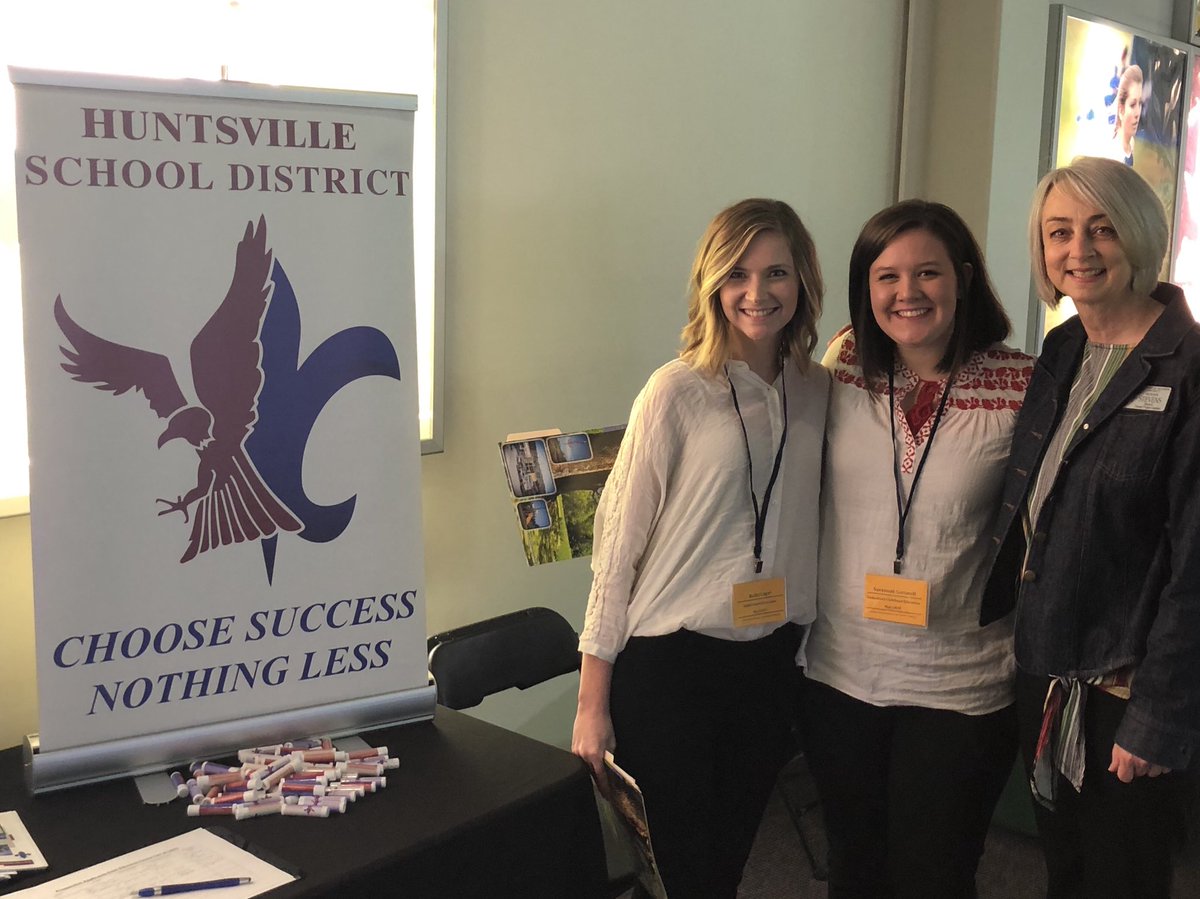 Stevens14Susan's tweet photo. It was great to see HHS Alumni @savstarrcar and @bababailie at the @UAFS Educator’s Career Fair! I am so proud of these two future educators! https://t.co/jX4y8DtXkN