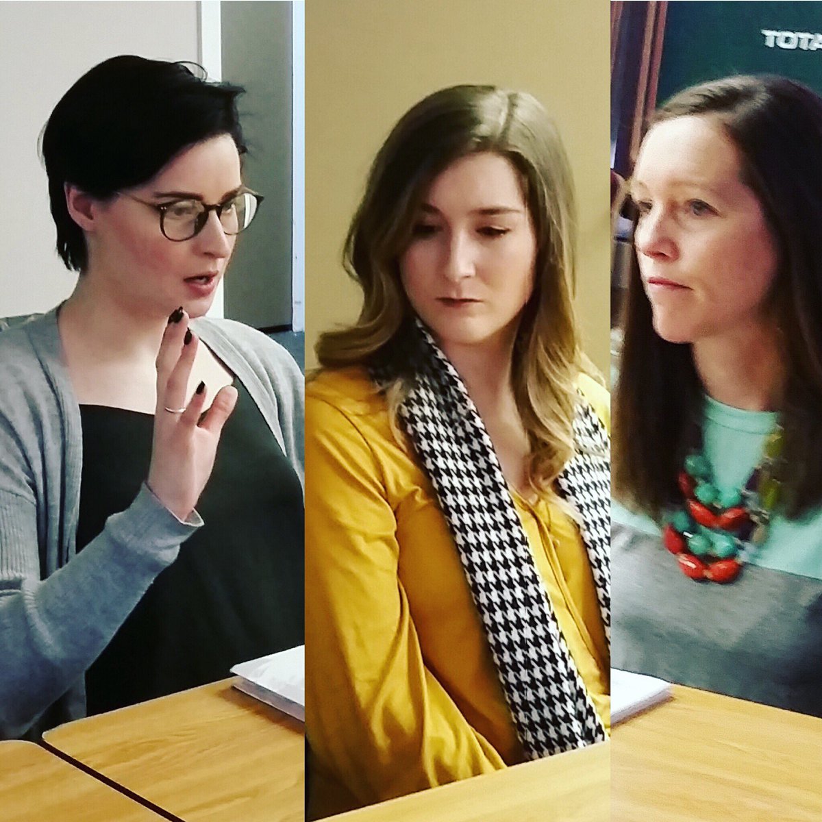 These three entrepreneurs were nice enough to share their business ideas with the participants and get feedback at “Caffeinated Ideas” at Braintree’s Mansfield location. (l-r) Julie Brown, Anna Morehead, Amy Hiner.