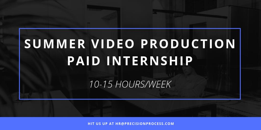 PRECISION_PPE's tweet photo. LOOKING FOR A SUMMER INTERNSHIP? We're looking to bring on an intern who is a student currently enrolled in a communications or video program! 

Duties will includes shooting content for promos, employee videos, product videos etc.

Interested? #APPLYTODAY #HR #JOBHUNT #VIDEO https://t.co/ksTZlN6RGc