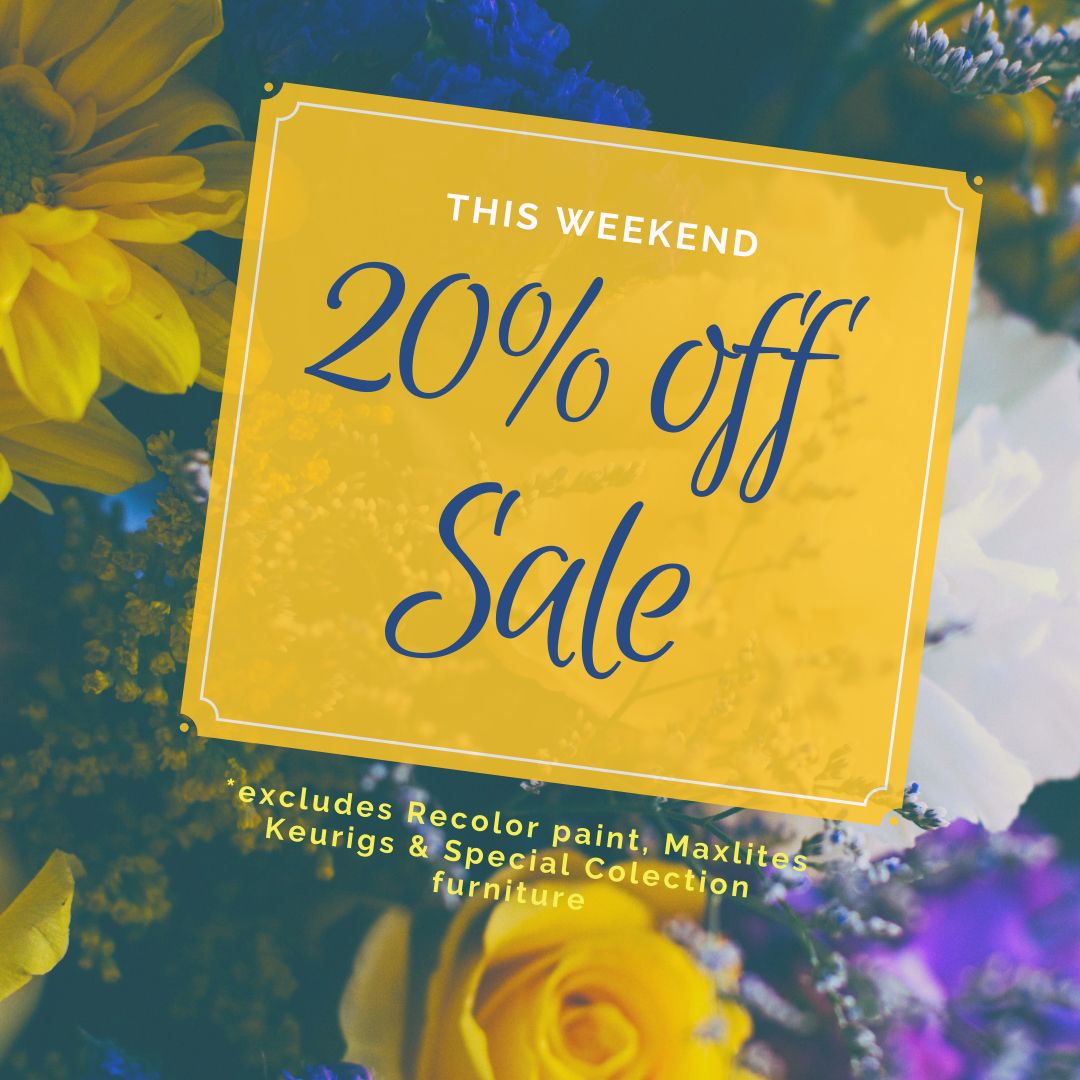 RestoreSSHH's tweet photo. The ReStore still celebrates #spring with a 20% off #sale this #weekend only! Don’t miss our great and fresh inventory of #furniture,  #homedecor and #appliances!

#restore #decor #homeinterior #HomeSweetHome #homedesign #interiordesign #greatdeals #shoplocal https://t.co/HG8bSUkHLw