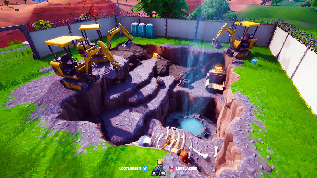 fortnite news lootlake net on twitter the excavation of dig site 1 is almost complete revealing a network of volcanic vents around the area fortnite - all excavation sites fortnite