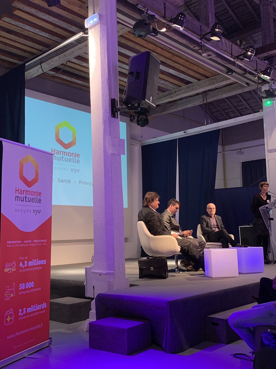 <a href="/hmutuelle/">Harmonie Mutuelle</a> partenaire ce soir de la conférence @GroupeADH à <a href="/embarcaderelyon/">embarcaderelyon</a> autour du sujet « comment tirer partie de la transition fulgurante de notre époque » avec la participation de <a href="/idrissaberkane/">Idriss J. Aberkane Ph.D x3</a> et #bertrandvergely et en présence de 200 décideurs et DRH de Rhône-Alpes