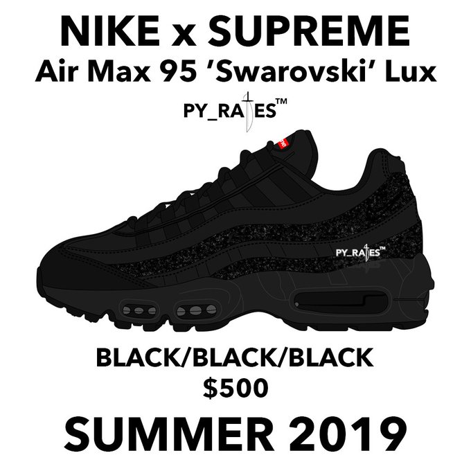 Vinagre pubertad Sip Supreme x Nike Air Max 95 Lux 'Red' 'Blue' 'Black' Release Date | Sole  Collector