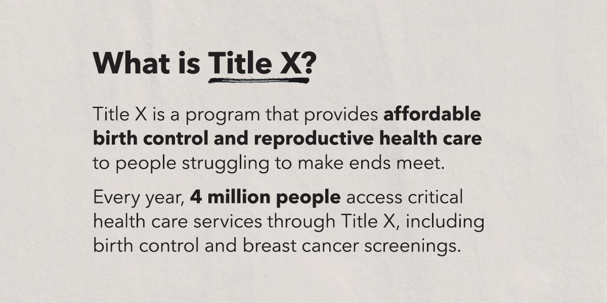 Planned Parenthood Title X Explainer