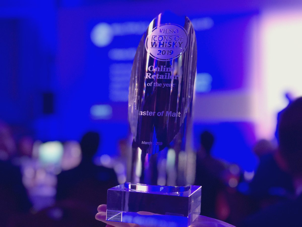 MasterOfMalt's tweet photo. LOOK AT THIS FOLKS! 😍 Can’t believe it. Just been named Icons of Whisky Online Retailer of the Year 2019!!! https://t.co/d9YTGhNQYa