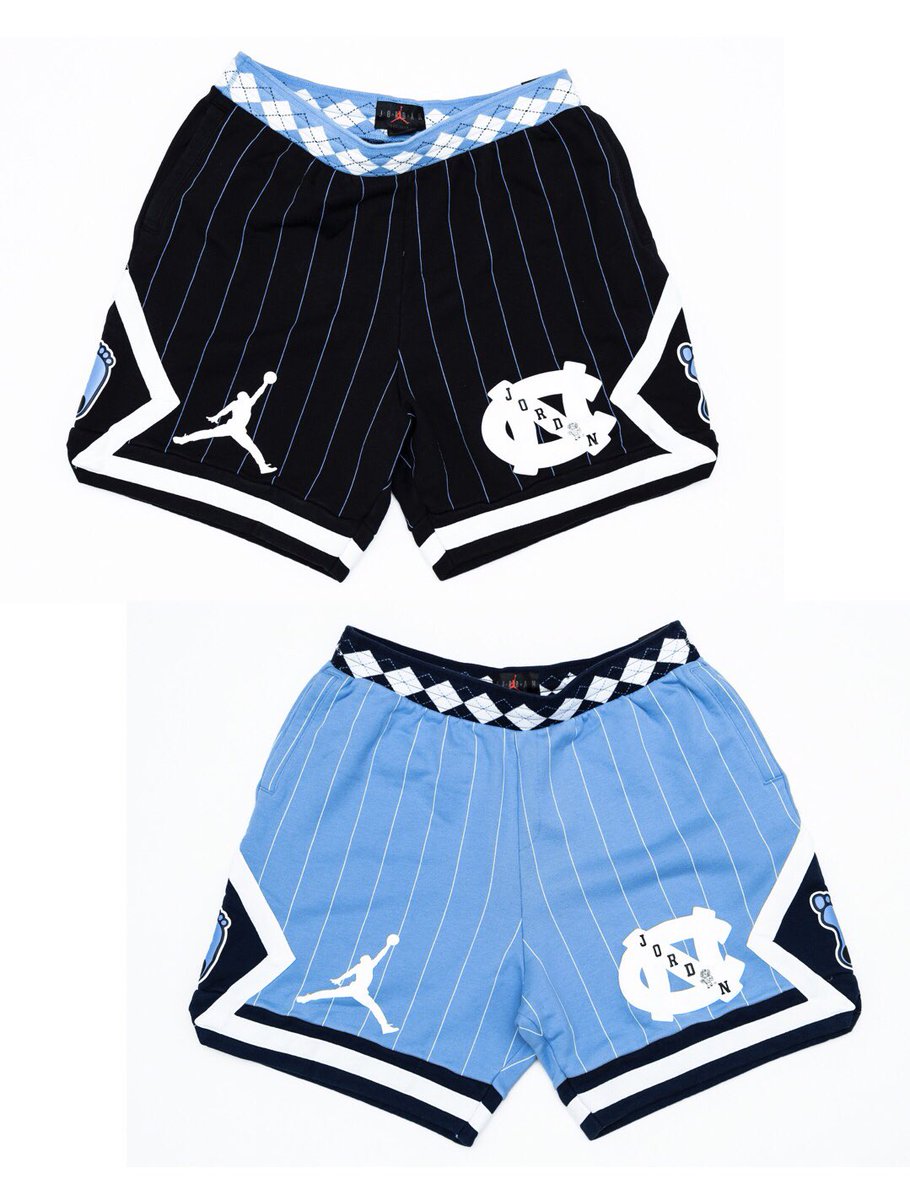jordan unc fleece shorts