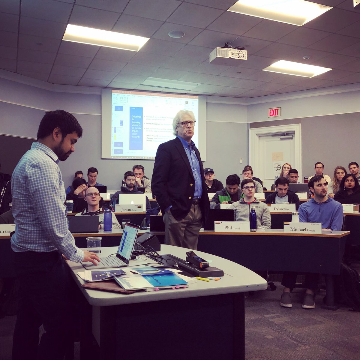 PoppyMacD's tweet image. Prof. Robert Carraway generously turned over his @DardenMBA classes on Data Analysis & Optimization to @tanveerali and me to kick off an @USAFacts #datavizualization competition