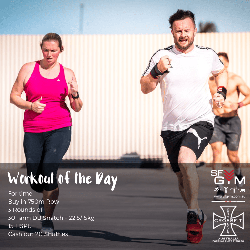 Workout of the Day, Friday 29th March 2019 sfgym.com.au/workout-of-the…