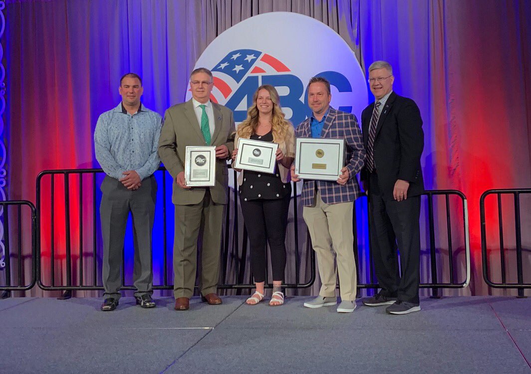 ABCSoutheastMI's tweet photo. Words cannot describe how honored ABC SEMI is to attend this year’s association excellence awards let alone walk away with four.....YES FOUR awards. #AEA19 #growthchapter #90percentretention #goalchapter #hightestcontractorpercentageinregion https://t.co/v6enbrJch4