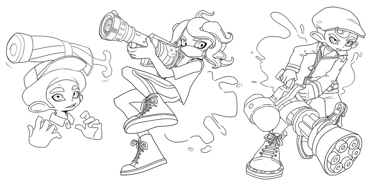 More recent line works. I'm working on my expressions.