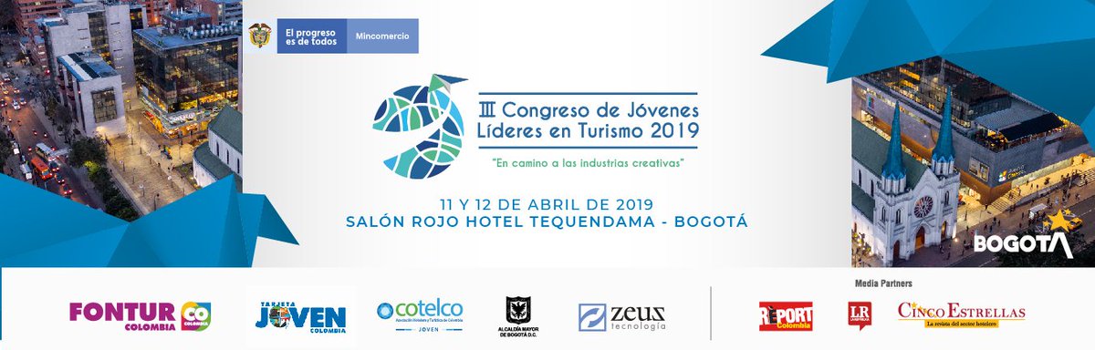 TarjetaJovenCol's tweet photo. Ya te inscribiste en el #IIICongresoDeJóvenesLíderesEnTurismo ? Evento #Imperdible para jóvenes lideres del sector  https://t.co/KS7vUbcOyM @cotelcojoven @Cotelcolombia @fonturcol https://t.co/sTYXji4kuc