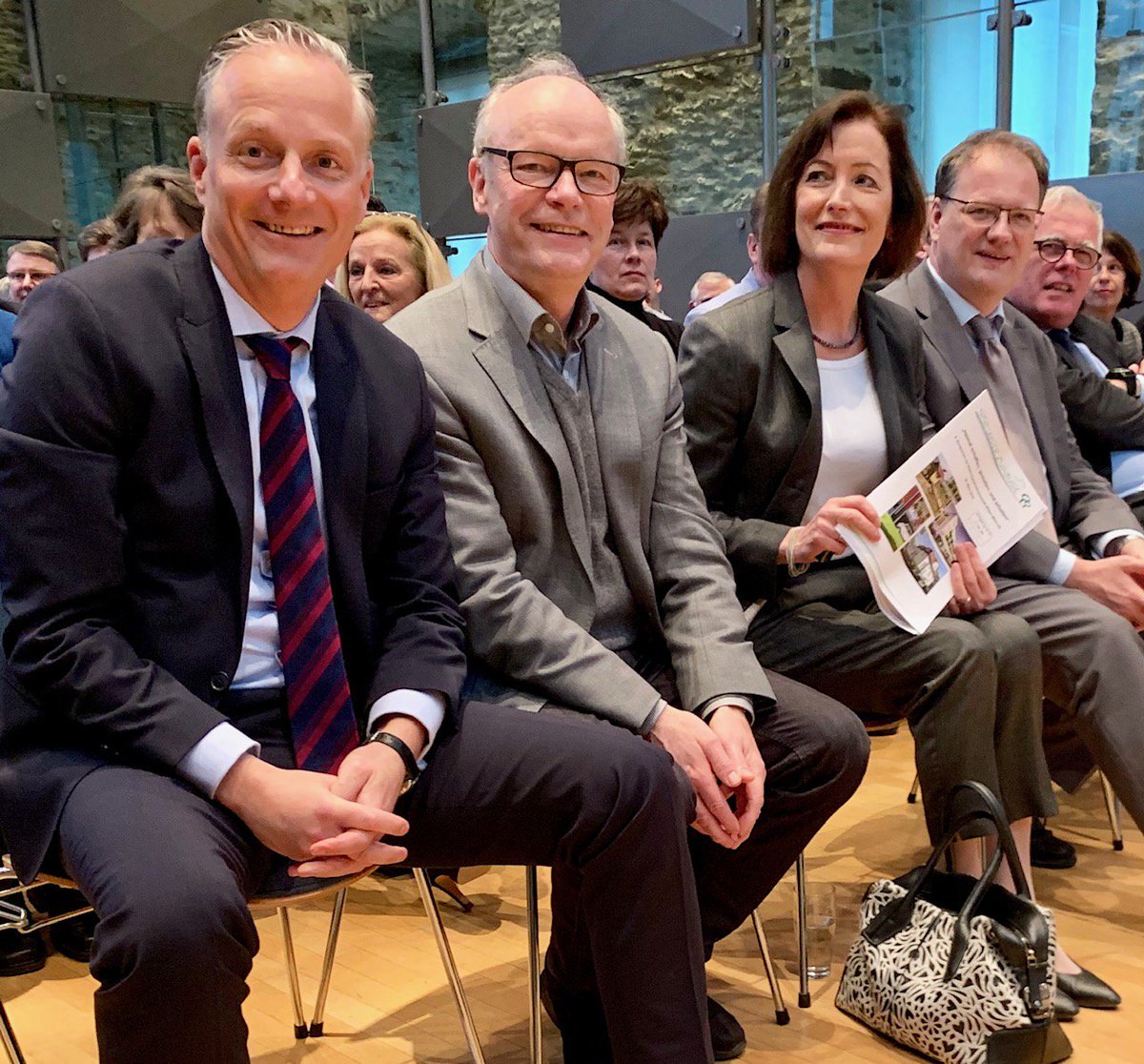 VdWRW's tweet photo. Heimat schaffen, gestalten und erhalten - 8. Symposium der #Wohnungsgenossenschaft Witten-Mitte eG mit Landesbauministerin Ina Scharrenbach, Bürgermeisterin Sonja Leidemann und Prof. Dr. Wolfgang Sonne, Institut f. Stadtbaukunst a. d. TU Dortmund  @MHKBG_NRW #kapschack https://t.co/klCRZPvUO7