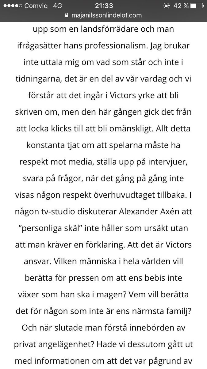 watsonemmma's tweet image. Maja Nilsson Lindelöf berättar. Och trycker dit Olof Lundh.