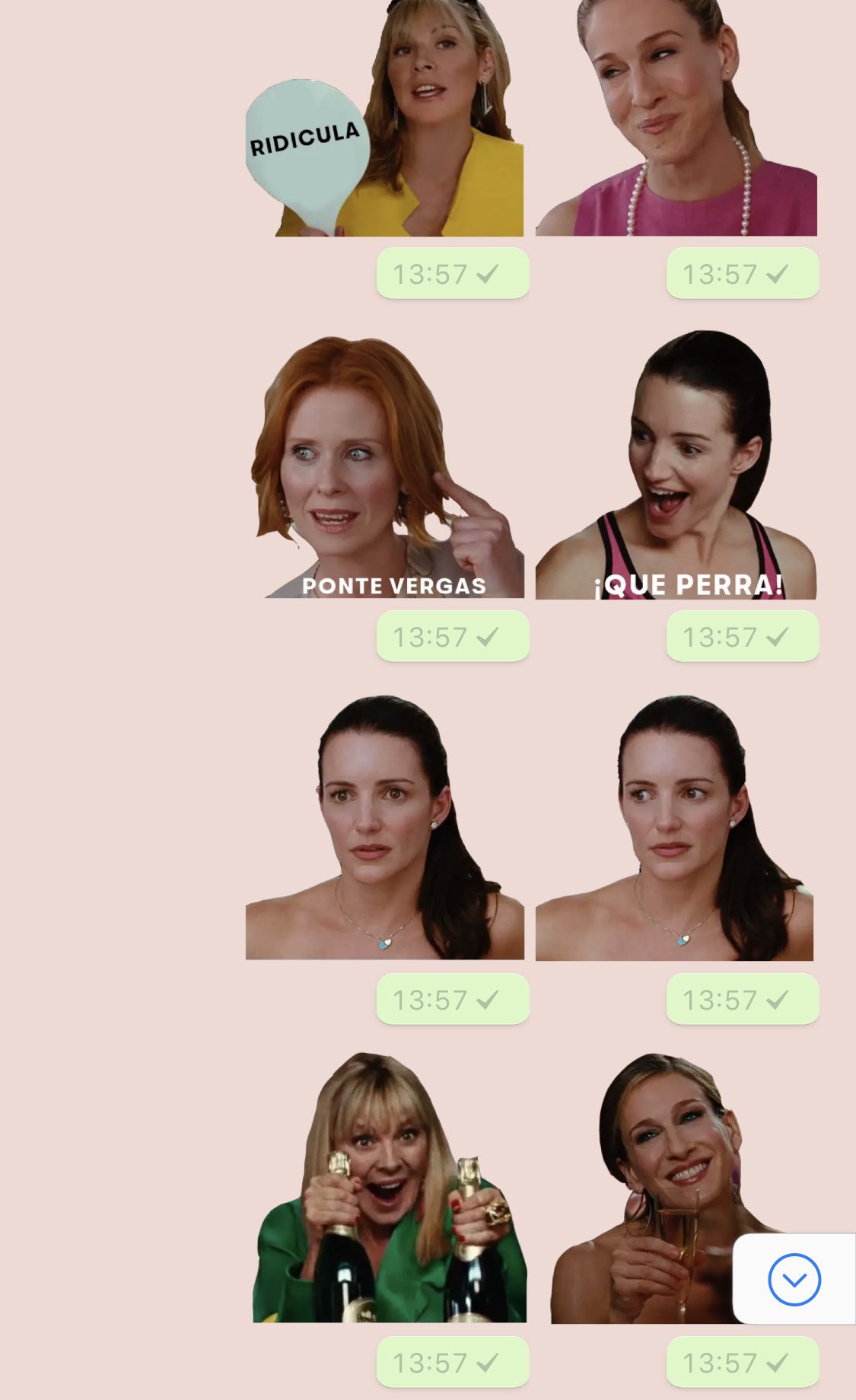 stickers #whatsapp #sexandthecity 