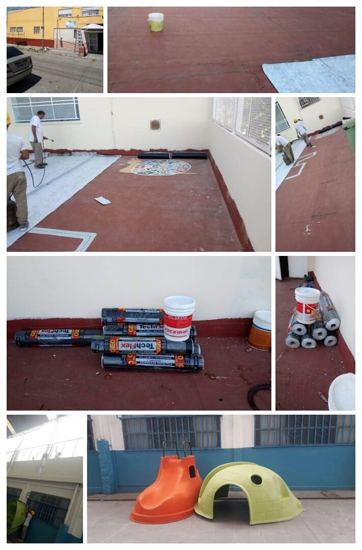 ConsejoLanus's tweet photo. Jardín 918 pintura e  impermeabilización 
#CadaObraCuenta https://t.co/LGegIciWHe