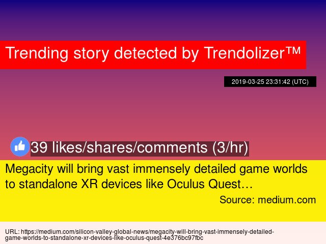 Megacity will bring vast immensely detailed game worlds to standalone XR devices like Oculus Quest… virtualreality.trendolizer.com/2019/03/megaci…