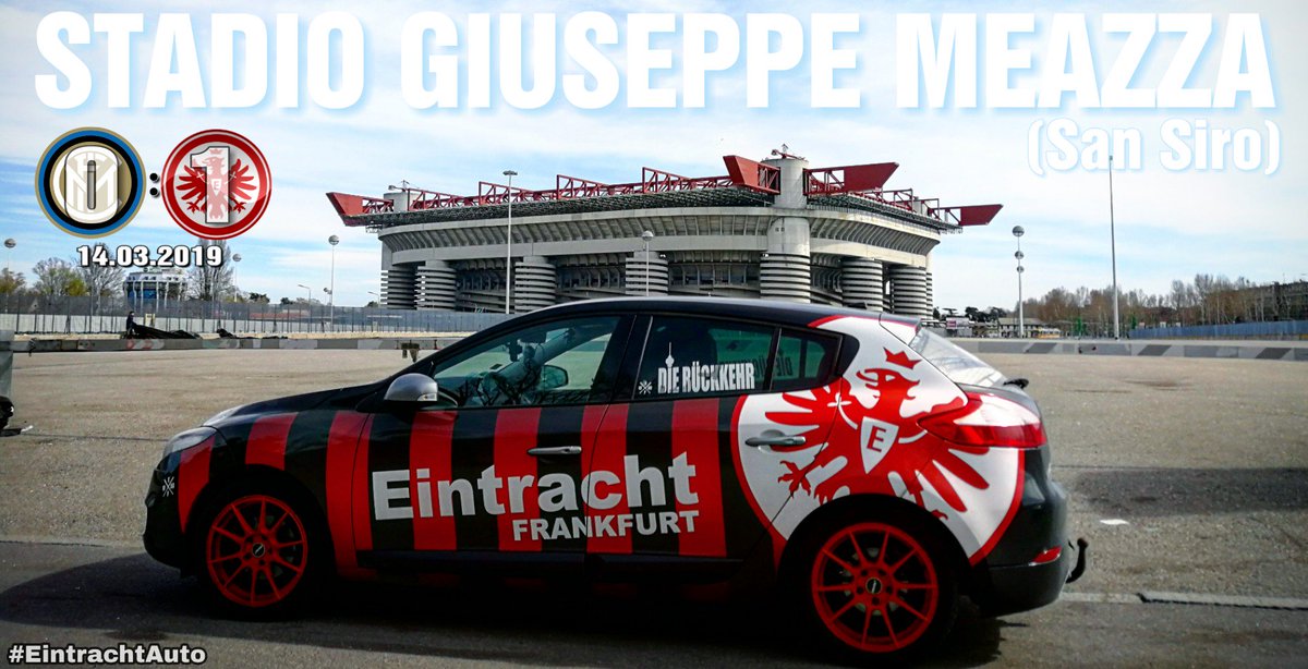 Stadio San Siro/Giuseppe Meazza
Neuer Rekord: Erstes deutsches Team in einer KO-Runde ohne Gegentor (EL/CL!).
.......
#SGE #InterSGE #SGEuropa #EINTRACHTliebe #MailandTagUndNacht2019 #Meazza #SanSiro #StadioSanSiro #StadioGiuseppeMeazza #Milan #Mailand #EintrachtAuto #dopa