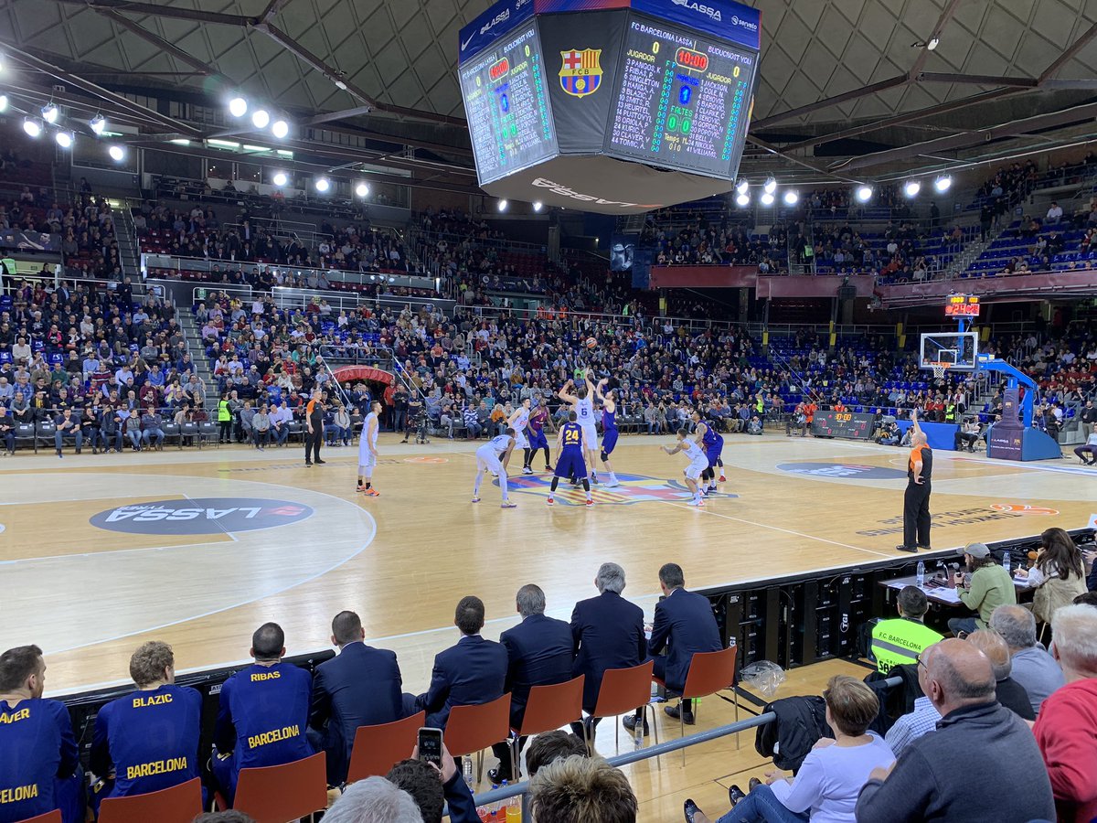 NY_experience's tweet photo. It’s game time! @euroleague @fcbarcelona #palaublaugrana #basketball #passioblaugrana https://t.co/oRMmtIdUPS
