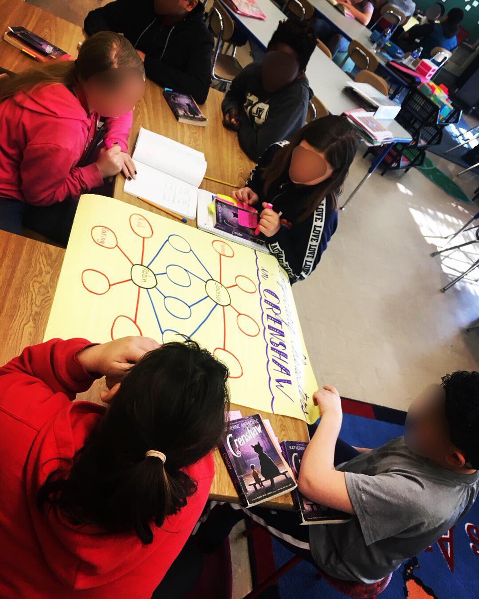 MsMayotte's tweet photo. It makes my heart so happy to see @Grange5th students collaborating so respectfully to find text evidence to support their character trait inferences! 🥰
@GrangeES @RJPalacio https://t.co/q9Rg3aPUtB