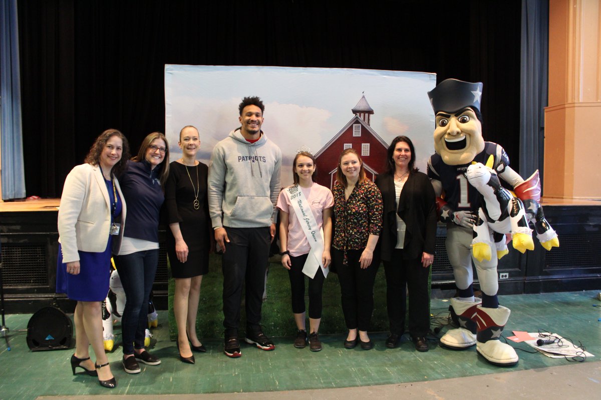 New England Dairy (@newenglanddairy) on Twitter photo Had a great time today celebrating local dairy at <a href="/BPSEdwards/">Edwards Middle School</a> with the students, National Jersey Queen Abby Shaw, and <a href="/Patriots/">New England Patriots</a> player <a href="/D_Rivers11/">Derek Rivers</a>! Oh and we can't forget our guy <a href="/PatPatriot/">Pat Patriot</a> 🙌🥛🐄 @MAFarmtoSchool <a href="/BostonSchools/">BostonPublicSchools</a> <a href="/FUTP60/">Fuel Up to Play 60</a> #fuelgreatness Had a great time today celebrating local dairy at <a href="/BPSEdwards/">Edwards Middle School</a> with the students, National Jersey Queen Abby Shaw, and <a href="/Patriots/">New England Patriots</a> player <a href="/D_Rivers11/">Derek Rivers</a>! Oh and we can't forget our guy <a href="/PatPatriot/">Pat Patriot</a> 🙌🥛🐄 @MAFarmtoSchool <a href="/BostonSchools/">BostonPublicSchools</a> <a href="/FUTP60/">Fuel Up to Play 60</a> #fuelgreatness