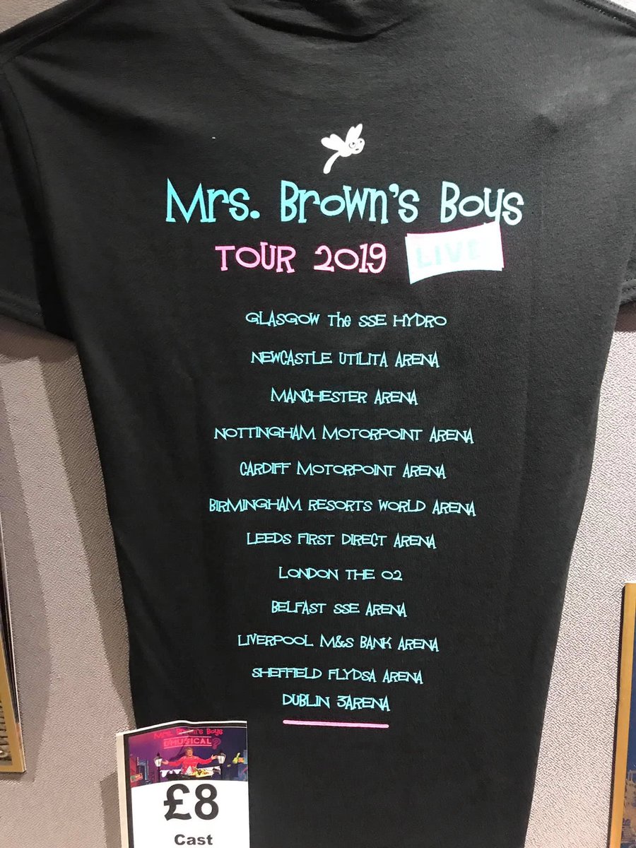 KeepUpWithMBB's tweet photo. The Cast and Crew are on Tour again with Mrs Brown’s Boys D’Musical, Here’s the Merchandise that are on Sale at the Venues #MrsBrownsBoysDMusical https://t.co/Y3lyfoEPHm